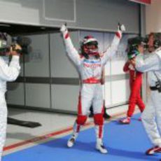 Trulli celebra la pole