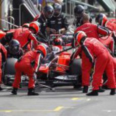 Pit stop para Timo Glock