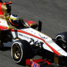 Pedro de la Rosa rueda en el Gran Premio de Bélgica
