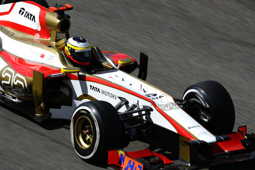 Pedro de la Rosa rueda en el Gran Premio de Bélgica