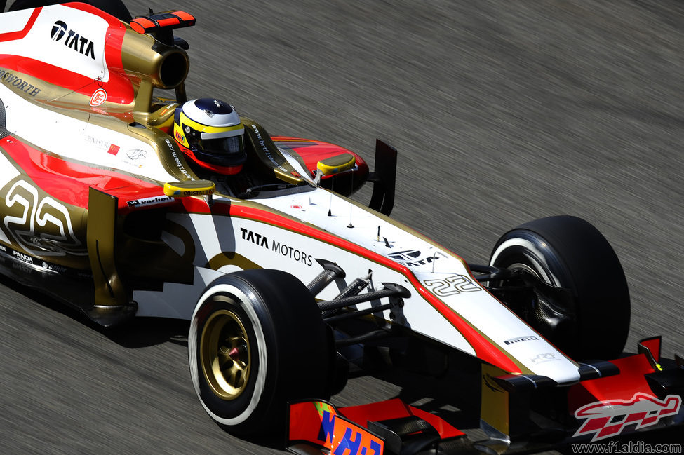 Pedro de la Rosa rueda en el Gran Premio de Bélgica