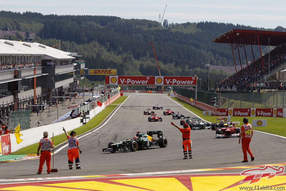 El Gran Premio de Bélgica se termina