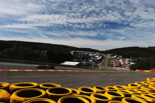 Sebastian Vettel en Eau Rouge