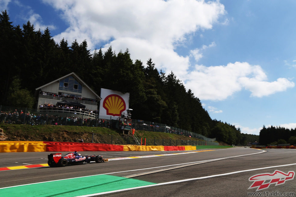 Daniel Ricciardo, desde el interior de Eau Rouge