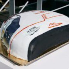 La tarta de Michael Schumacher por su 300 GP