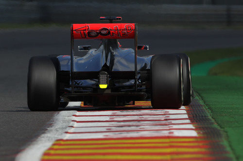 Trasera del McLaren en Spa