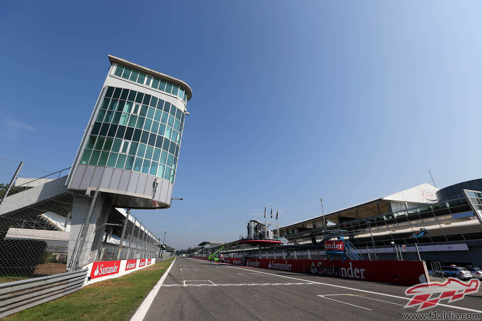 Recta principal del circuito de Monza