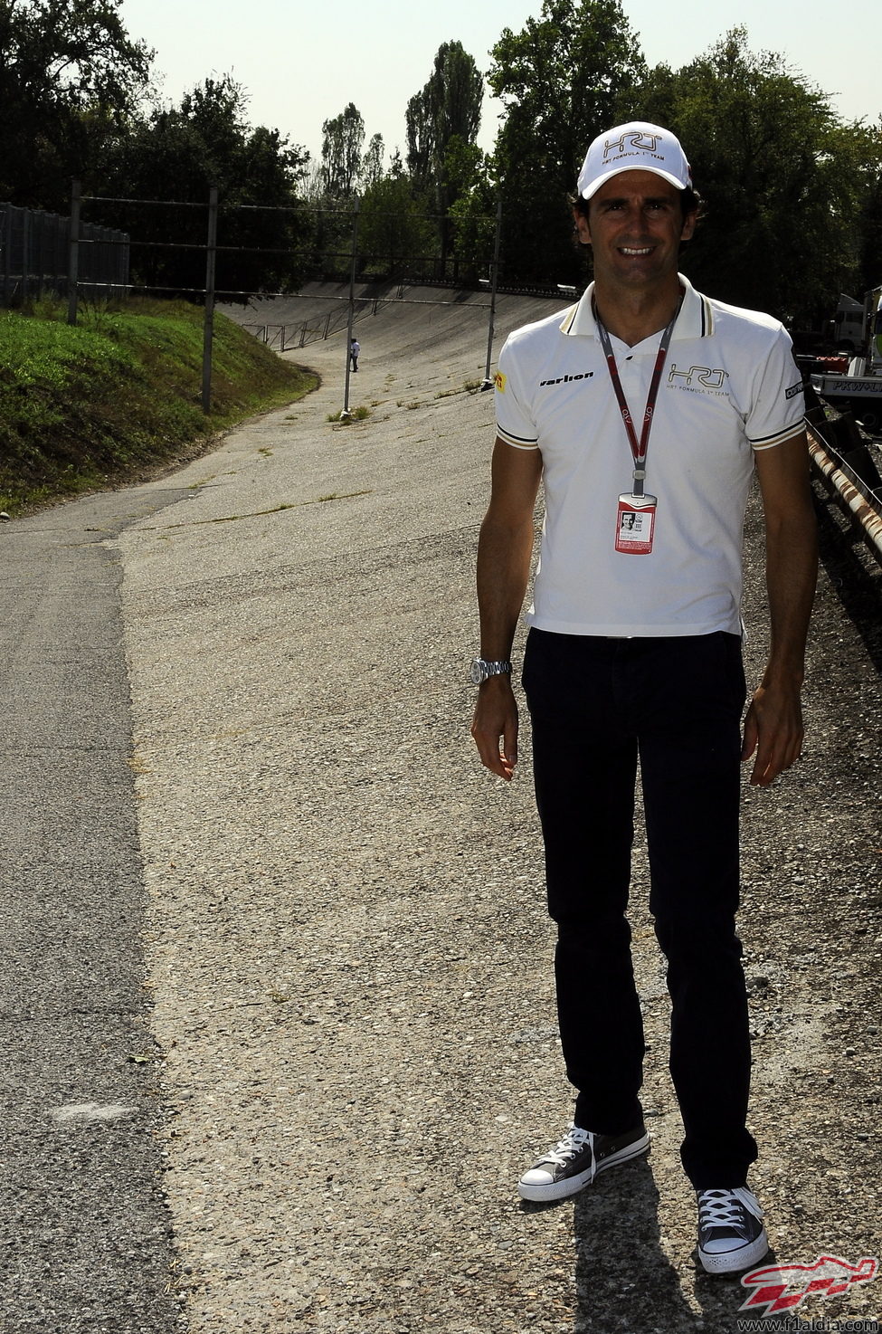 Pedro de la Rosa en el óvalo de Monza