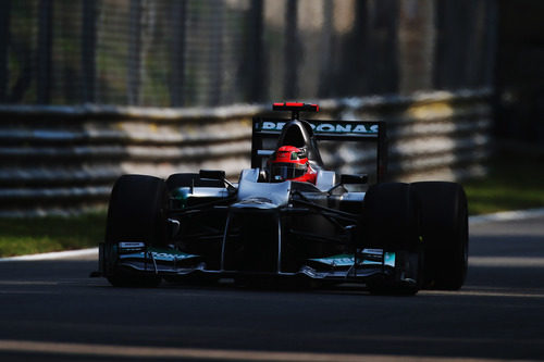 Michael Schumacher en los libres 1 del GP de Italia 2012