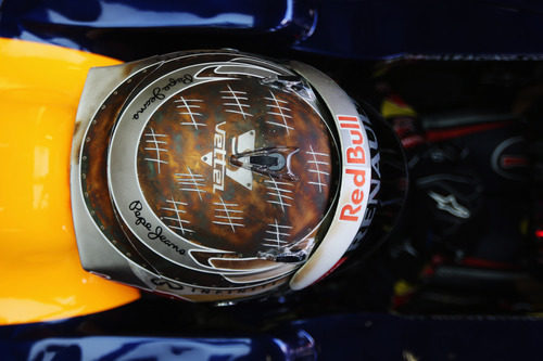 Casco número 50 de Sebastian Vettel