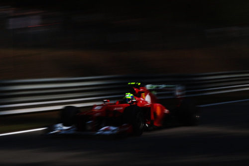 Felipe Massa rueda en el GP de Italia 2012