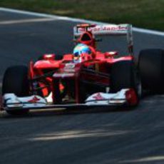 Fernando Alonso en los libres del GP de Italia 2012