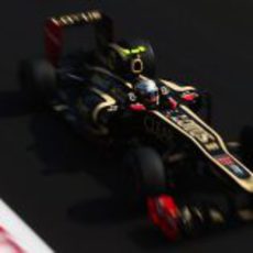 Jérôme D'Ambrosio rueda con el Lotus en Monza 2012