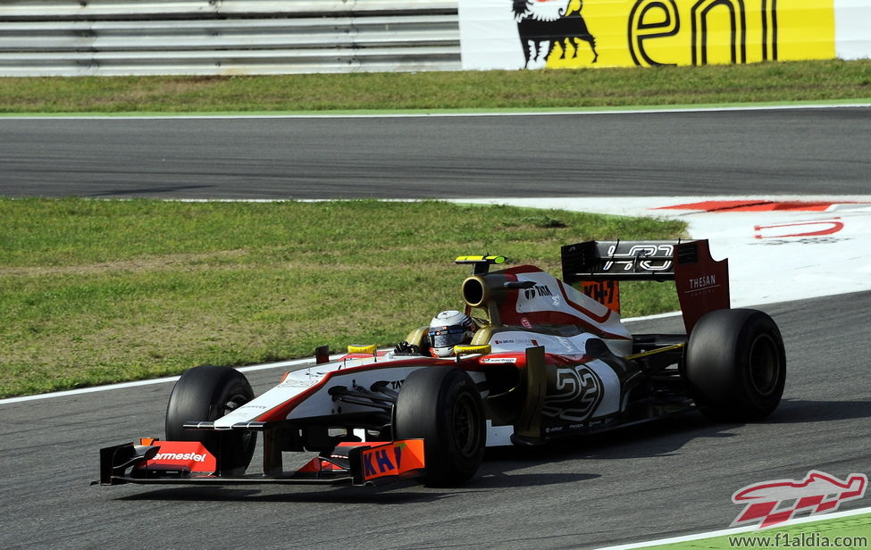 Ma Qing Hua rueda en los libres 1 del GP de Italia 2012