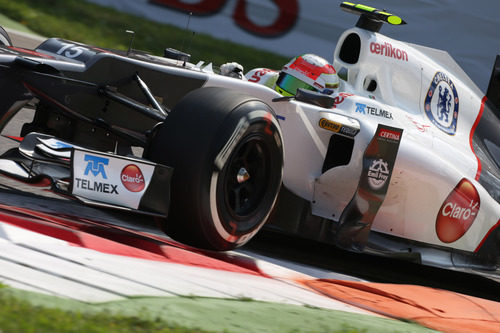 Sergio Pérez no tuvo mucho ritmo en los Libres 1 de Monza