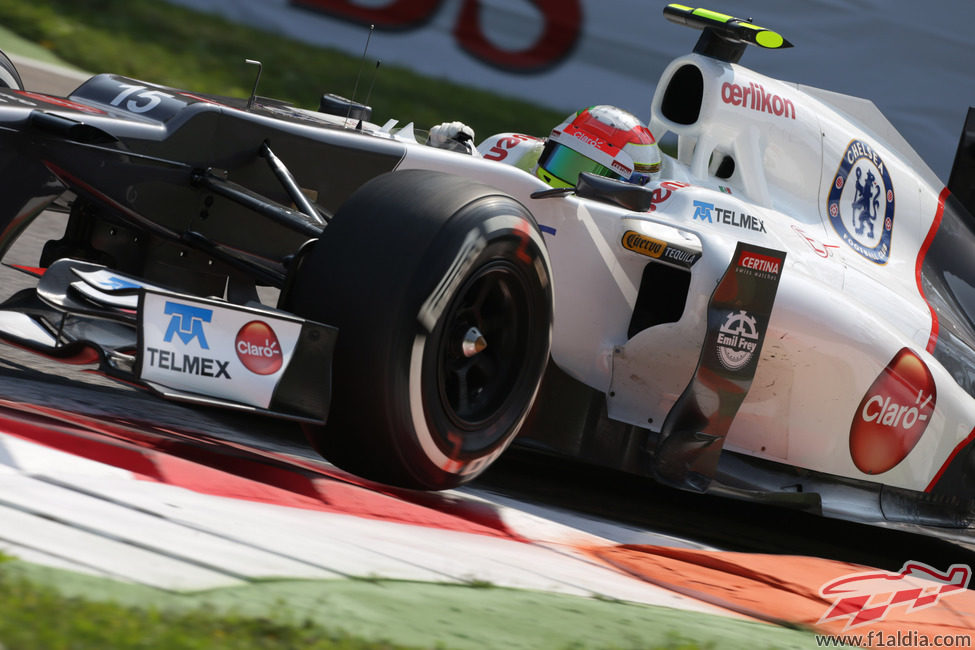 Sergio Pérez no tuvo mucho ritmo en los Libres 1 de Monza