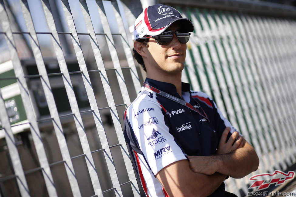 Bruno Senna posa en Monza