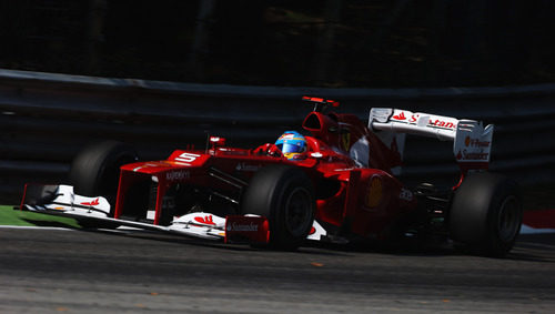 Fernando Alonso en la clasificación del GP de Italia 2012