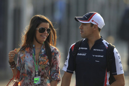 Pastor Maldonado y su pareja