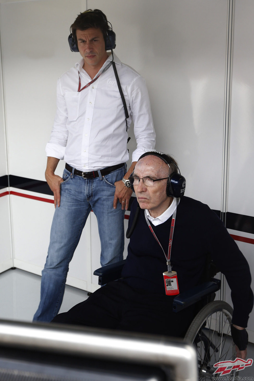 Frank Williams y Toto Wolff