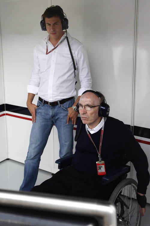 Frank Williams y Toto Wolff