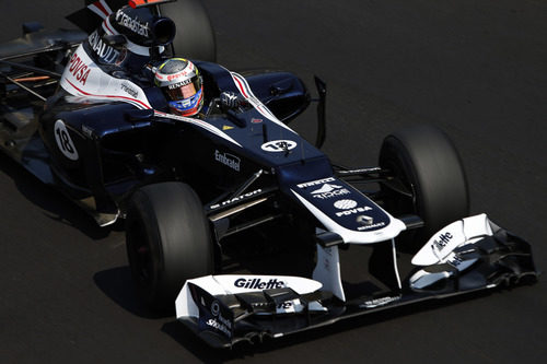 Pastor Maldonado pilota en Monza