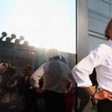 Luca di Montezemolo en el GP de Italia 2012