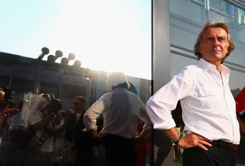 Luca di Montezemolo en el GP de Italia 2012