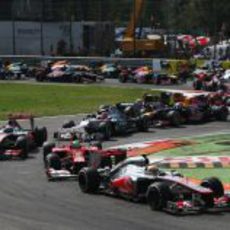 Salida del GP de Italia 2012