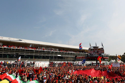 Visión general del podio del GP de Italia 2012