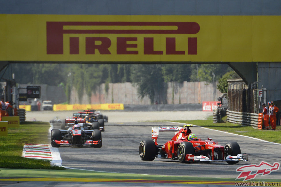 Felipe Massa rozó el podio en Monza