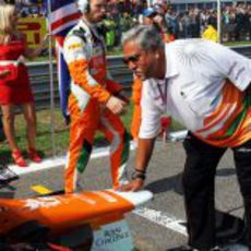 Vijay Mallya, presente en el Gran Premio de Italia