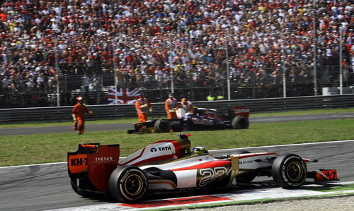 Pedro de la Rosa completó las 53 vueltas del GP de Italia 2012
