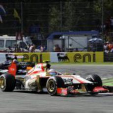 Narain Karthikeyan completa el GP de Italia 2012