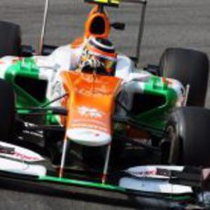 Nico Hülkenberg rueda en los Libres 2 del Gp de Italia 2012