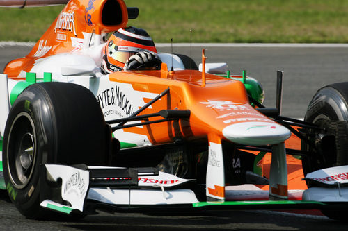 Nico Hülkenberg pone a prueba el VJM05 en Monza