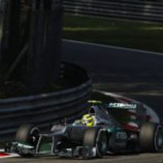 Nico Rosberg clasificó 7º en el GP de Italia 2012