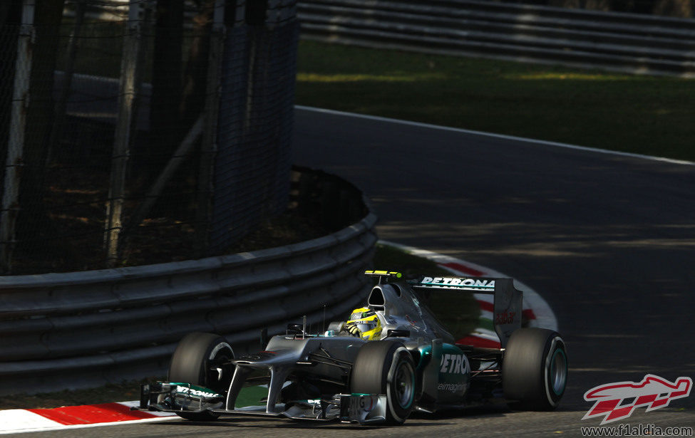 Nico Rosberg clasificó 7º en el GP de Italia 2012