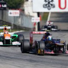 Jean-Eric Vergne no terminó el GP de Italia 2012