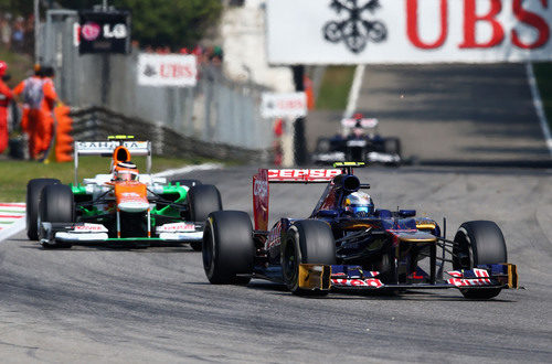 Jean-Eric Vergne no terminó el GP de Italia 2012