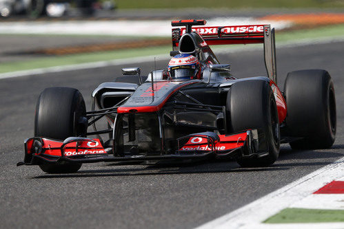 Jenson Button empezó bien y terminó mal el GP de Italia 2012