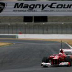 Davide Rigon al volante del F2012 en Magny-Cours