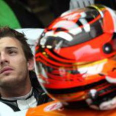 Detalle del casco de Jules Bianchi