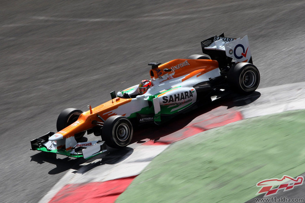 Siete entrenamientos libres lleva con Force India