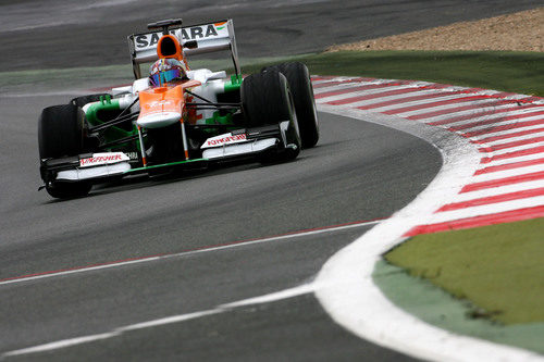 Rodolfo González al volante del Force India VJM05