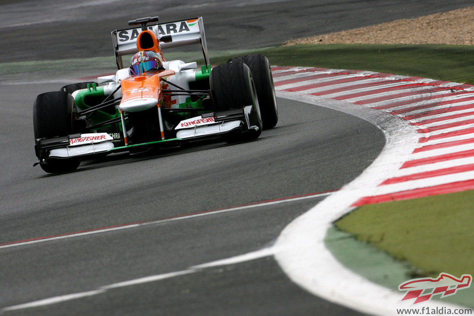 Rodolfo González al volante del Force India VJM05