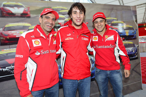 Marc Gené, Patrick Gobbo y Felipe Massa