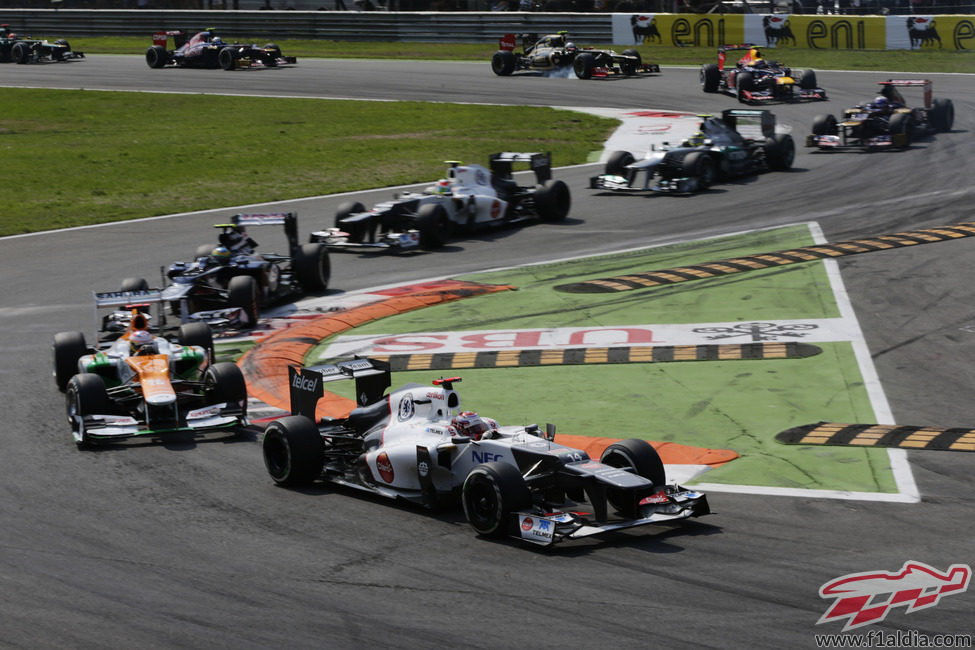 Kamui Kobayashi encabeza este peculiar grupo en Monza