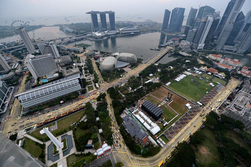 Circuito de Singapur de día