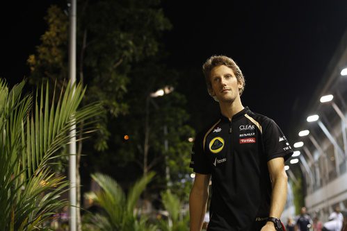 Romain Grosjean vuelve a pilotar